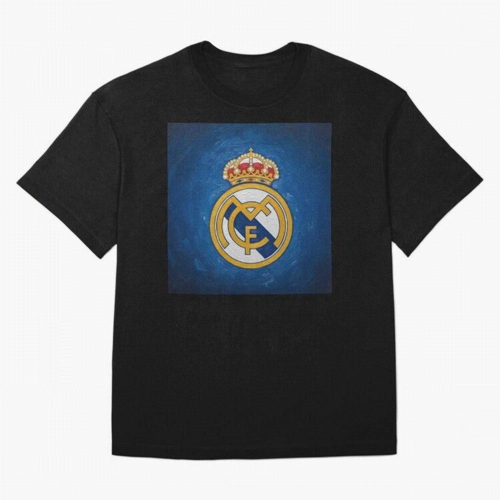 Real Madrid FC - Painting Oversized T-Shirt Honor the Football Icons of FIFA World Cup 2026 for Fans of Cristiano Ronaldo and England and Germany, Bringing Fan Favorite Moments, National Team Passion, Big Match Drama and Soccer History; Ideal for