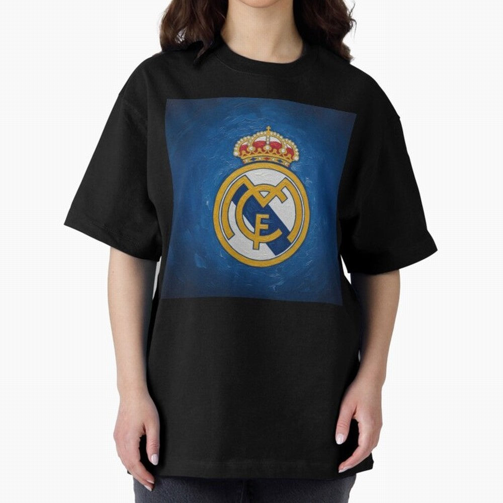 Real Madrid FC - Painting Oversized T-Shirt Honor the Football Icons of FIFA World Cup 2026 for Fans of Cristiano Ronaldo and England and Germany, Bringing Fan Favorite Moments, National Team Passion, Big Match Drama and Soccer History; Ideal for