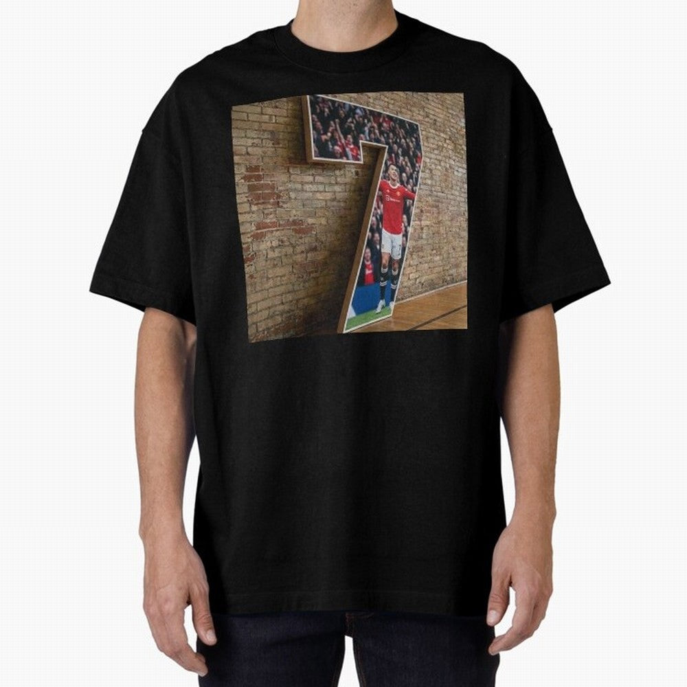 number 7 Oversized T-Shirt Celebrate the Stars of the FIFA World Cup 2026 Journey through Messi, CR7 and Mbappe Highlights, England Pride, Worldwide Fan Energy, Dramatic Goals, Stadium Lights and Championship Celebrations; Perfect for Supporters