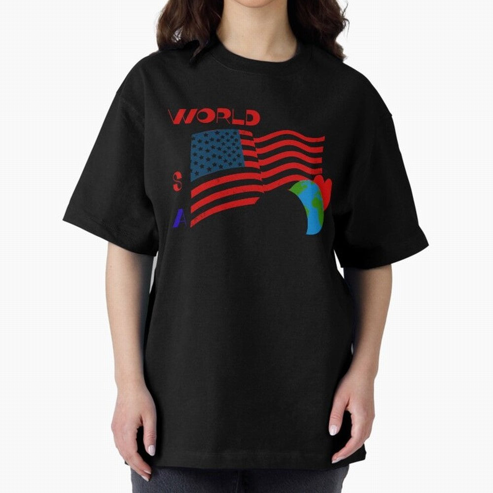 World cup 26 Oversized T-Shirt Celebrate Rivalries and Pride in FIFA World Cup 2026 Group Stage for Fans of Haaland and Mbappe and Spain and Netherlands, Bringing Goal Celebration Energy, Supporter Heritage, Football Icons and Worldwide Tournament