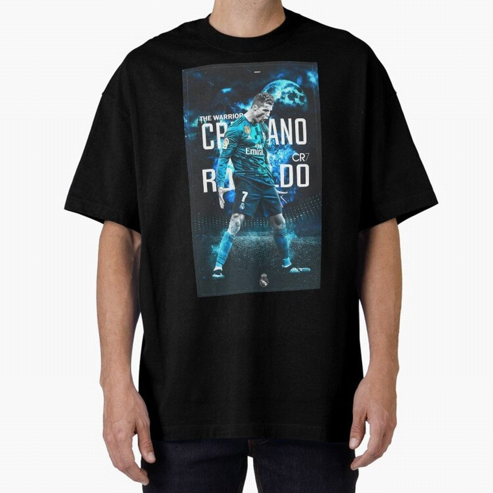 Ronaldo Oversized T-Shirt Capture Stadium Memories from Global Football Passion for FIFA World Cup 2026 USA Canada Mexico, Centered on Mbappe, Brazil, Portugal and Argentina, Global Supporter Spirit, Legendary Goals, National Colors and Tournament