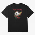 Camiseta Portugal 2026 - Bola de Futebol e Design Galo de Barcelos. Oversized T-Shirt Embrace Match Day Hype around FIFA World Cup 2026, Messi, CR7 and Mbappe, Brazil, Portugal and Argentina, Football Festival Excitement, Trophy Ambitions, Country