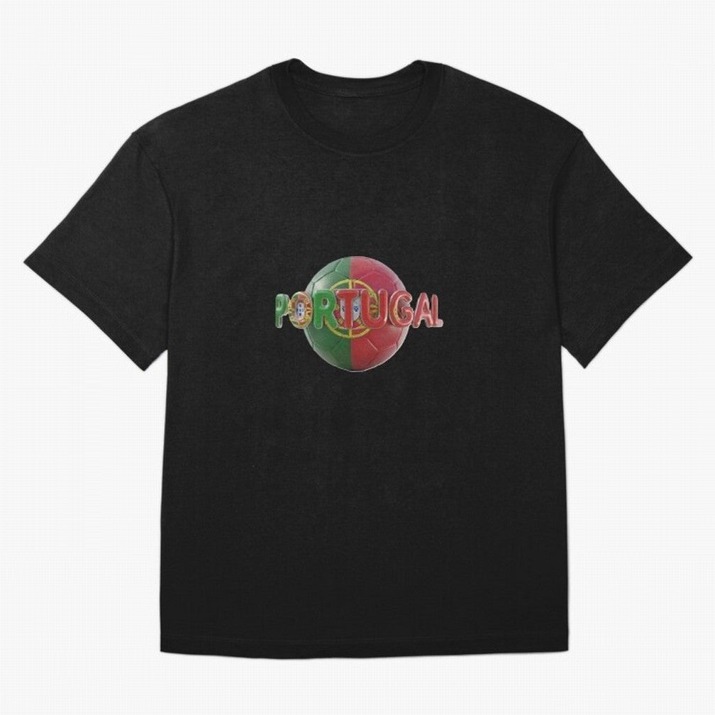 Portugal Soccer World Cup Oversized T-Shirt Show Passion for the Stars of FIFA World Cup 2026 Group Stage for Fans of CR7 and England, France and Netherlands, Bringing Soccer Culture, Superstar Moments, National Team Dreams and Competitive Fire;