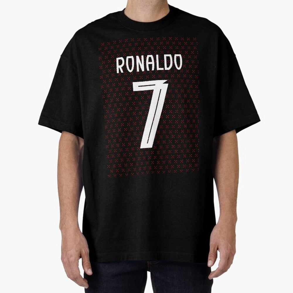 Christiano Ronaldo Portugal Kit 2025 Oversized T-Shirt Fuel the FIFA World Cup 2026 Journey through Messi, Neymar and Mbappe Highlights, Spain Pride, Game Day Rituals, Football Legends, Country Pride and the Road to the Final; Built for Supporters