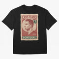 Vintage Portuguese Football Legend No.7 Poster, sticker ¨C Retro Soccer Icon Art for Fans of Manchester, Madrid & Juventus Oversized T-Shirt Celebrate Soccer Greatness during FIFA World Cup 2026 for Fans of Cristiano Ronaldo and England and