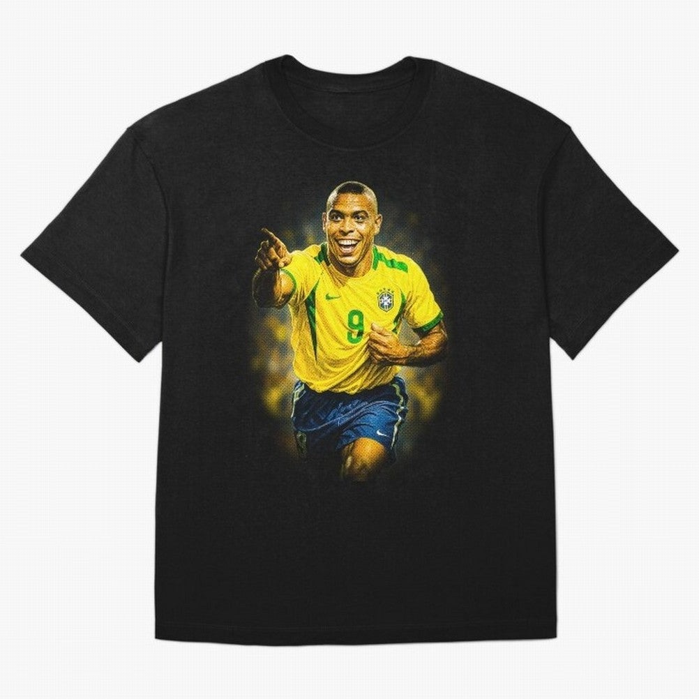 Ronaldo Naz¨¢rio Oversized T-Shirt Follow the Road to FIFA World Cup 2026 USA Canada Mexico Capturing Messi, Neymar and Mbappe, Spain Energy, Championship Spirit, Famous Goals, Roaring Crowds and International Football Unity; Created for Match Day