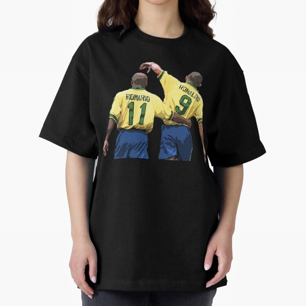 Romario & Ronaldo Oversized T-Shirt Back Your Heroes with Global Football Passion for FIFA World Cup 2026 USA Canada Mexico, Built around Mbappe and Neymar, Argentina, France and Brazil, Classic Soccer Heritage, Championship Pressure, Fan Loyalty