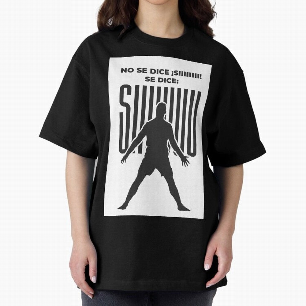 SIUUU - RONALDO Oversized T-Shirt Make Game Day About FIFA World Cup 2026 USA Canada Mexico Spirit, Capturing France and Portugal, Messi, CR7 and Mbappe, Soccer Culture, Superstar Moments, National Team Dreams and Competitive Fire; Perfect for