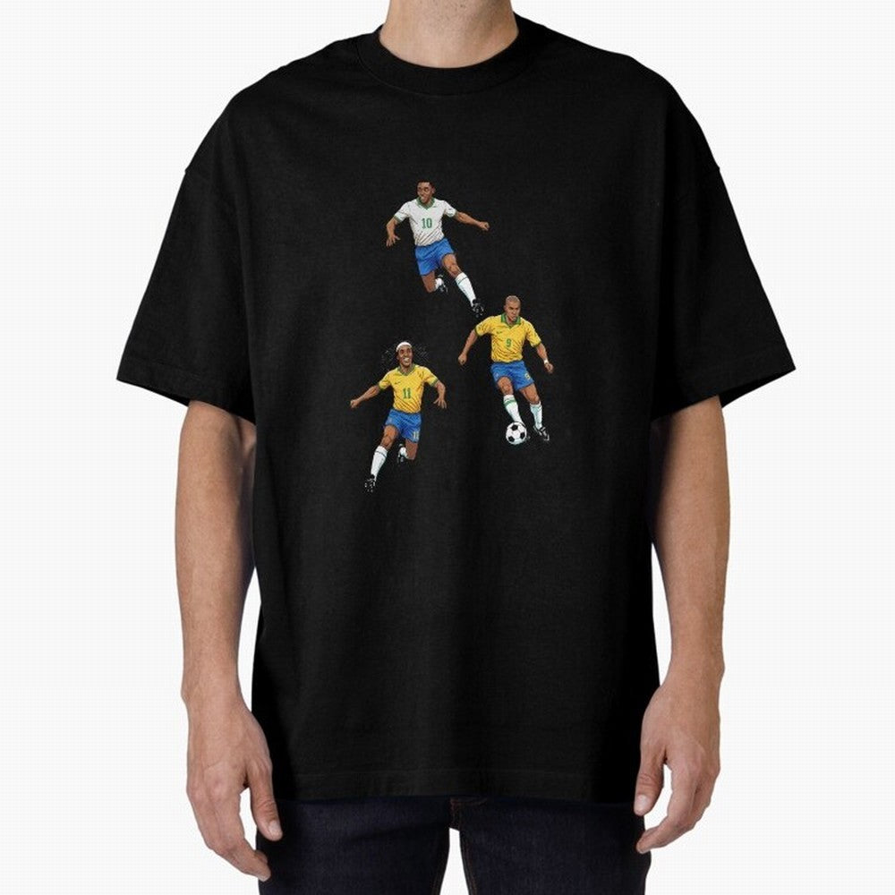 5 Oversized T-Shirt Make Memories around FIFA World Cup 2026 Spirit, Capturing Brazil, Neymar, Haaland and Cristiano Ronaldo, Global Supporter Spirit, Legendary Goals, National Colors and Tournament Celebration; Great for Supporters Who Love