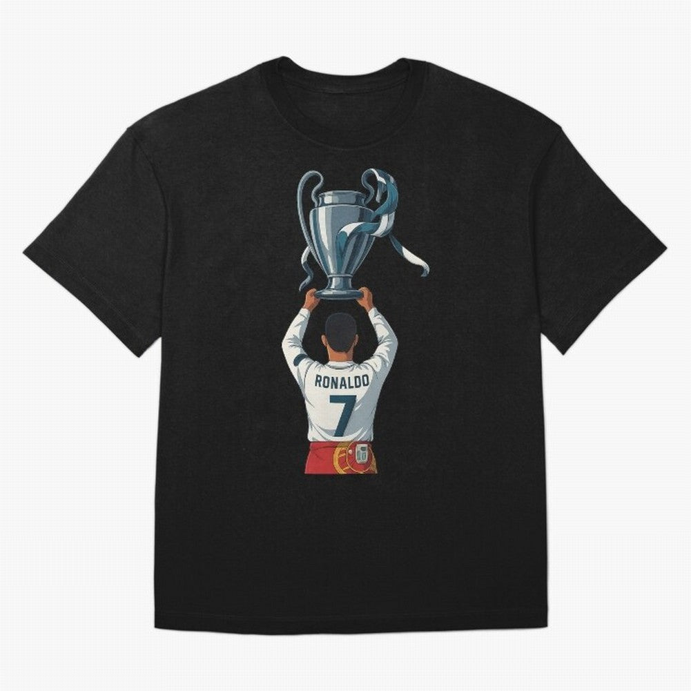 Ronaldo Oversized T-Shirt Embrace Global Football Passion for FIFA World Cup 2026 Group Stage, Made for Haaland and Mbappe, Spain, Supporter Pride, Iconic Celebrations, Legendary Names and Global Match Day Energy; Ideal for Football Dads, Football