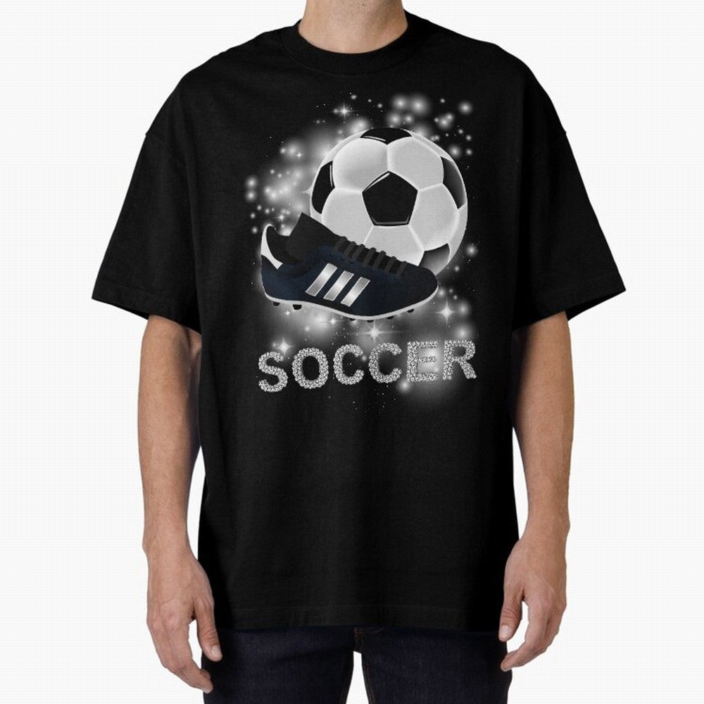 Soccer lover, passion for the ball Oversized T-Shirt Capture Global Football Passion for FIFA World Cup 2026, Centered on Mbappe and Neymar, France and Portugal, Stadium Memories, Football Loyalty, International Chants and Championship Tradition;