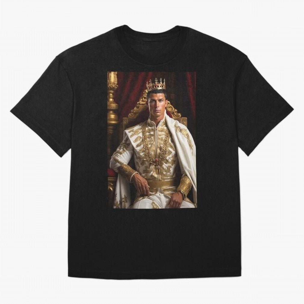 Ronaldo king Oversized T-Shirt Carry National Pride through FIFA World Cup 2026 USA Canada Mexico Spirit, Highlighting Germany, Neymar, Game Day Rituals, Football Legends, Country Pride and the Road to the Final; Great for Watch Parties, Sports