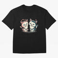 Two Funny Cats with Ronaldo Vibes ¨C Cute Football & Animal Art Oversized T-Shirt Represent FIFA World Cup 2026 Group Stage Spirit, Centered on France and Portugal, Haaland, Football History, Final Match Energy, Crowd Noise and Once in a Lifetime