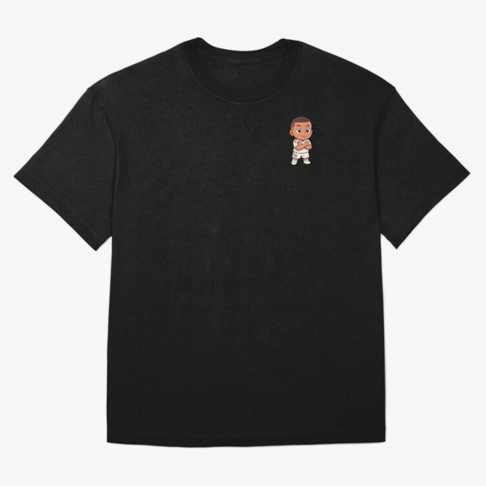 KYLIAN MBAPPE REAL MADRID CELEBRATION | CHIBI STICKER Oversized T-Shirt Discover Global Football Passion for FIFA World Cup 2026 Group Stage, Capturing Messi and Cristiano Ronaldo, Spain and Netherlands, Stadium Chants, National Pride, Trophy