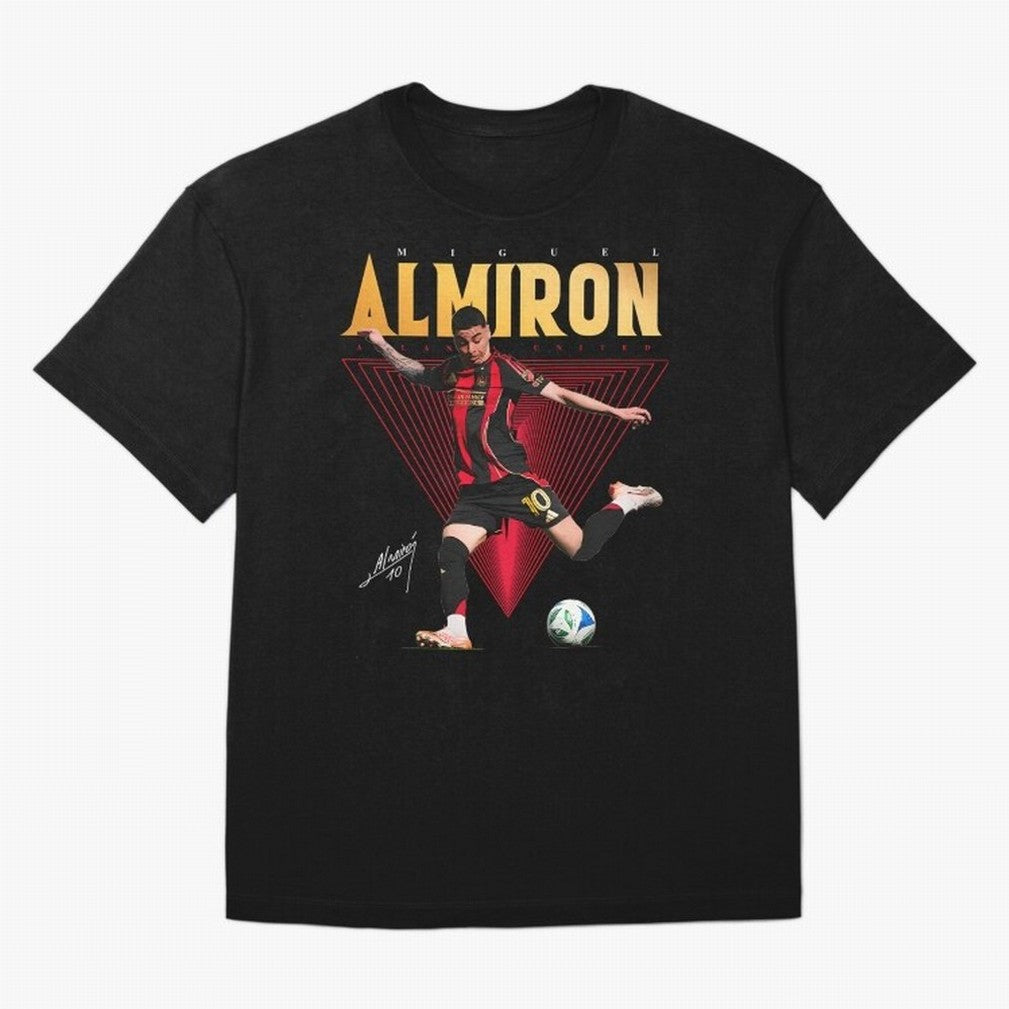 Miguel Almiron Atlanta United FC Oversized T-Shirt Follow Every Goal of FIFA World Cup 2026 USA Canada Mexico Spirit, Capturing England, Mbappe and Neymar, Championship Spirit, Famous Goals, Roaring Crowds and International Football Unity; Made for