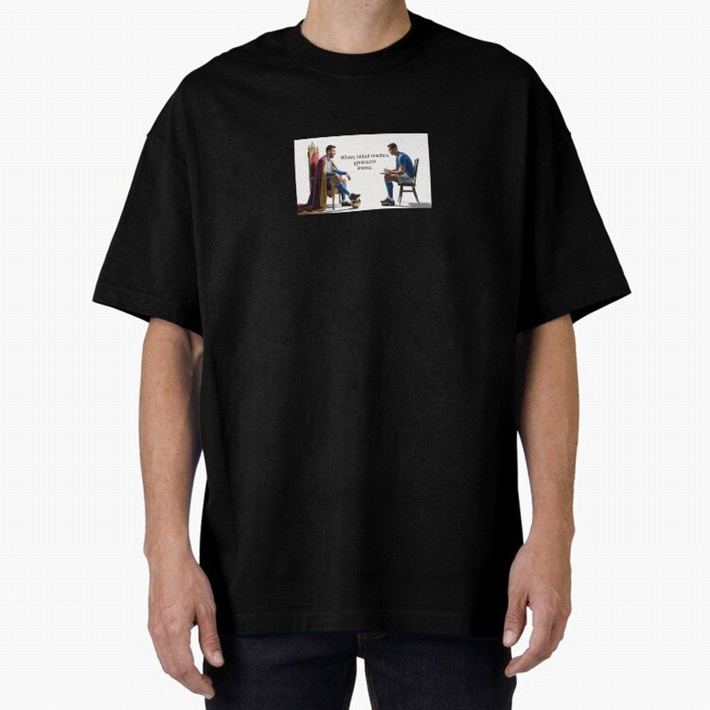 Messi and Ronaldo Oversized T-Shirt Represent the Passion of Match Day Hype around FIFA World Cup 2026 Group Stage, Messi, France and Portugal, Stadium Chants, National Pride, Trophy Dreams and Unforgettable Football Memories; Perfect for