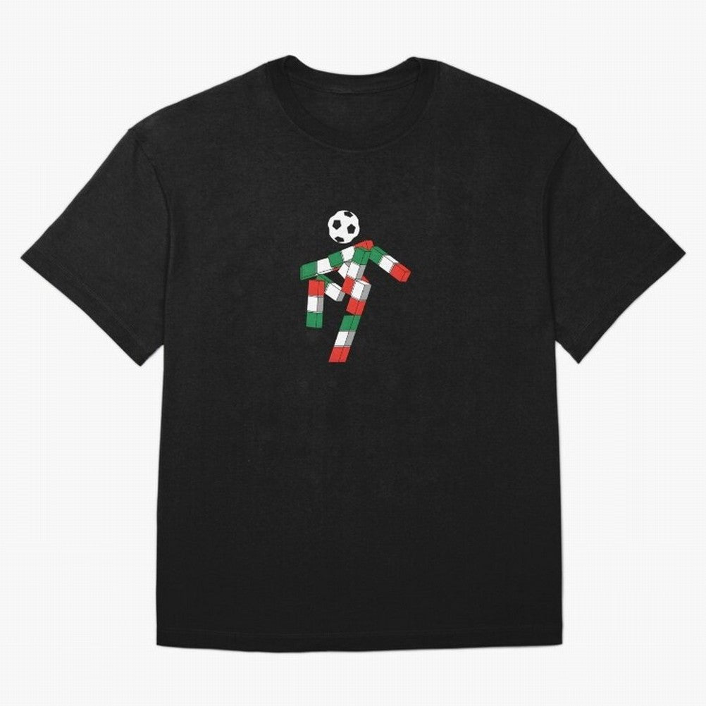 Ciao - World Cup 90' Mascote Logo Oversized T-Shirt Make the Season About Global Football Passion for FIFA World Cup 2026 Group Stage, Driven by Cristiano Ronaldo, Netherlands, Championship Spirit, Famous Goals, Roaring Crowds and International