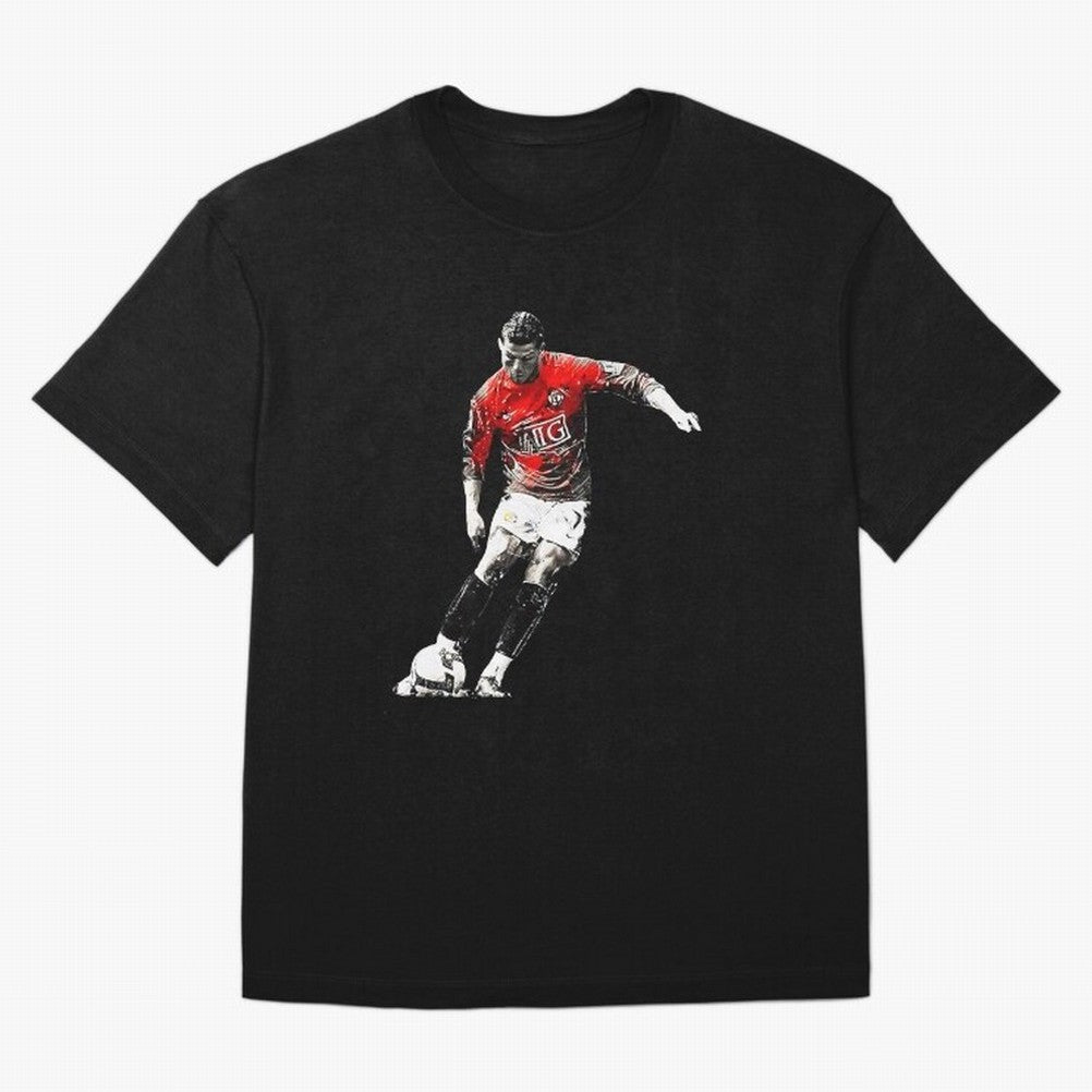 CR7 Artwork For Soccer Fans Gift For Football Lovers Oversized T-Shirt Keep the Legacy of Match Day Hype around FIFA World Cup 2026 USA Canada Mexico, Neymar, Haaland and Cristiano Ronaldo, England, Football History, Final Match Energy, Crowd Noise