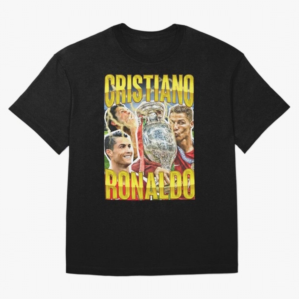 Ronaldo Siuuu Celebration Silhouette Design For Football Fans, Gift For Soccer Enthusiasts Oversized T-Shirt Fuel Match Day Hype around FIFA World Cup 2026 Group Stage, Neymar, France, Worldwide Fan Energy, Dramatic Goals, Stadium Lights and