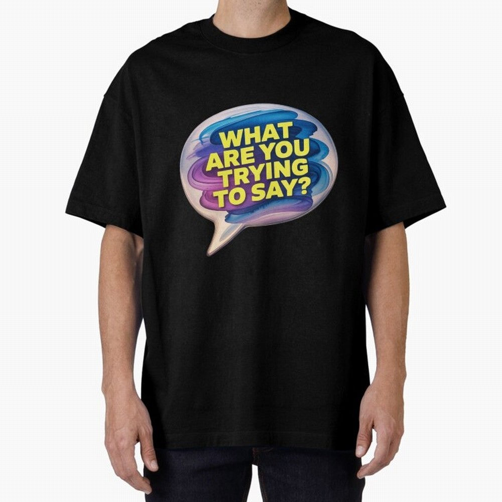 A photograph of a vibrant, oversized speech bubble Oversized T-Shirt Carry National Pride through FIFA World Cup 2026 for Fans of Cristiano Ronaldo, Haaland and CR7 and Argentina and Brazil, Bringing Football History, Final Match Energy, Crowd