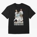 Real Madrid Galacticos Soccer Legends Collage Poster Oversized T-Shirt Celebrate Soccer Greatness during the FIFA World Cup 2026 Journey through Neymar, Haaland and Cristiano Ronaldo Highlights, England and Germany Pride, Sports Nostalgia,