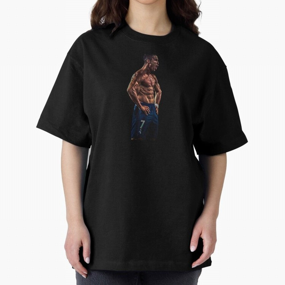 Christiano Ronaldo CR7 Oversized T-Shirt Relive Legendary Nights from the FIFA World Cup 2026 Group Stage Journey through Messi, Neymar and Mbappe Highlights, Brazil, Portugal and Argentina Pride, Goal Celebration Energy, Supporter Heritage,