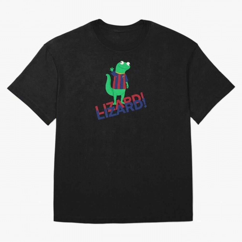 Viral lizard meme fcbarcelona Oversized T-Shirt Celebrate the Stars of FIFA World Cup 2026 USA Canada Mexico for Fans of Messi and Germany, Bringing Football Festival Excitement, Trophy Ambitions, Country Rivalries and Star Player Buzz; Ideal for