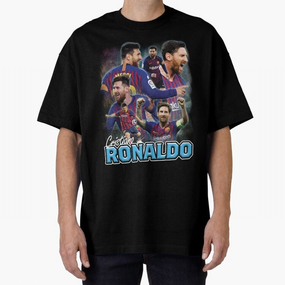 Ronaldo / Messi Pardoy Shirt Oversized T-Shirt Honor the Beautiful Game during FIFA World Cup 2026 for Fans of Cristiano Ronaldo and France and Portugal, Bringing Match Day Excitement, Supporter Culture, Golden Goals and Global Football Passion;