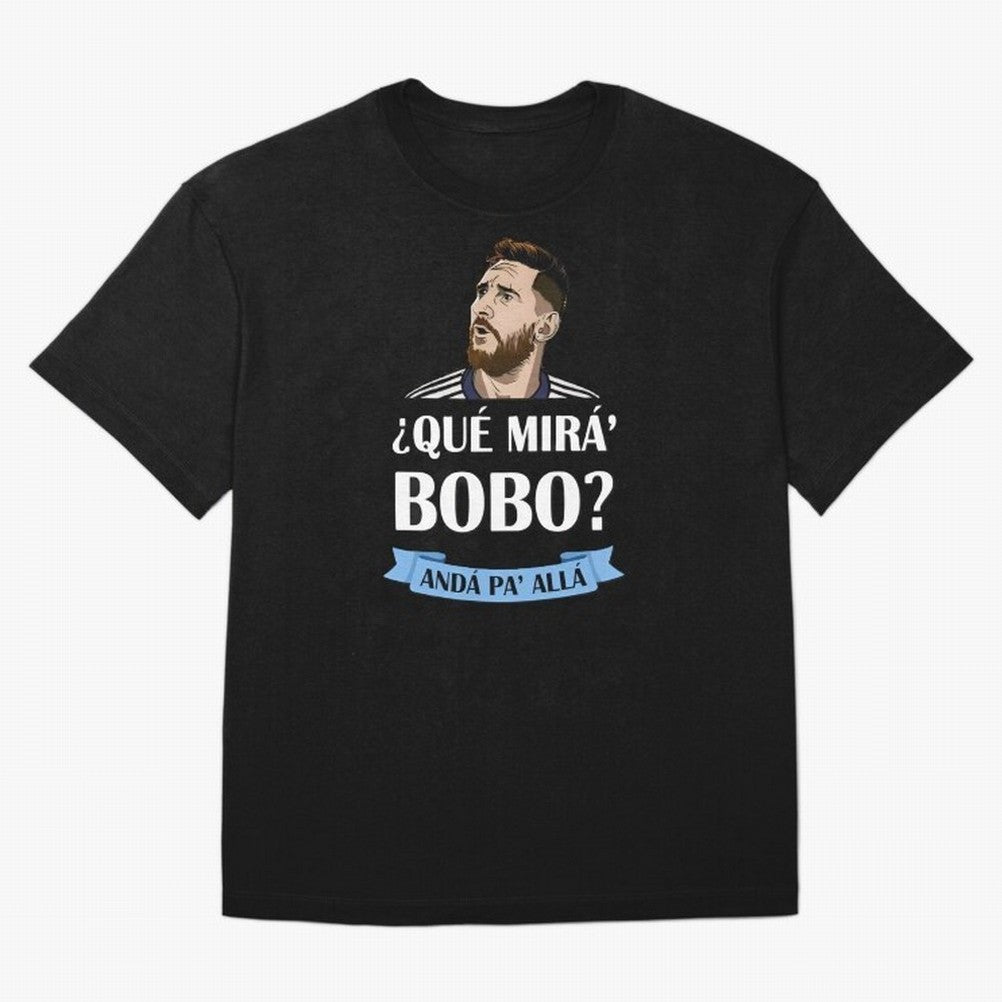 Lionel messi Que mira bobo Oversized T-Shirt Make Game Day About FIFA World Cup 2026 Spirit, Connected to Argentina and Brazil, Messi, Champion Mindset, Group Stage Buzz, Knockout Tension and Passionate Fan Culture; Ideal for Football Dads,