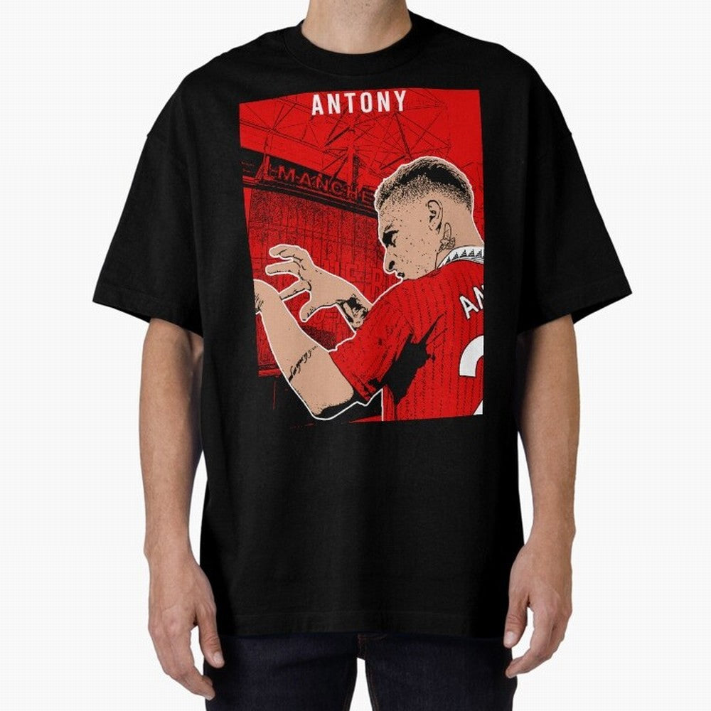 Antony Oversized T-Shirt Celebrate Every Goal in FIFA World Cup 2026 for Fans of Mbappe and Neymar and France, Bringing Tournament Hype, Historic Matchups, Family Viewing Parties and Global Sports Pride; Made for Collectors Who Enjoy Iconic