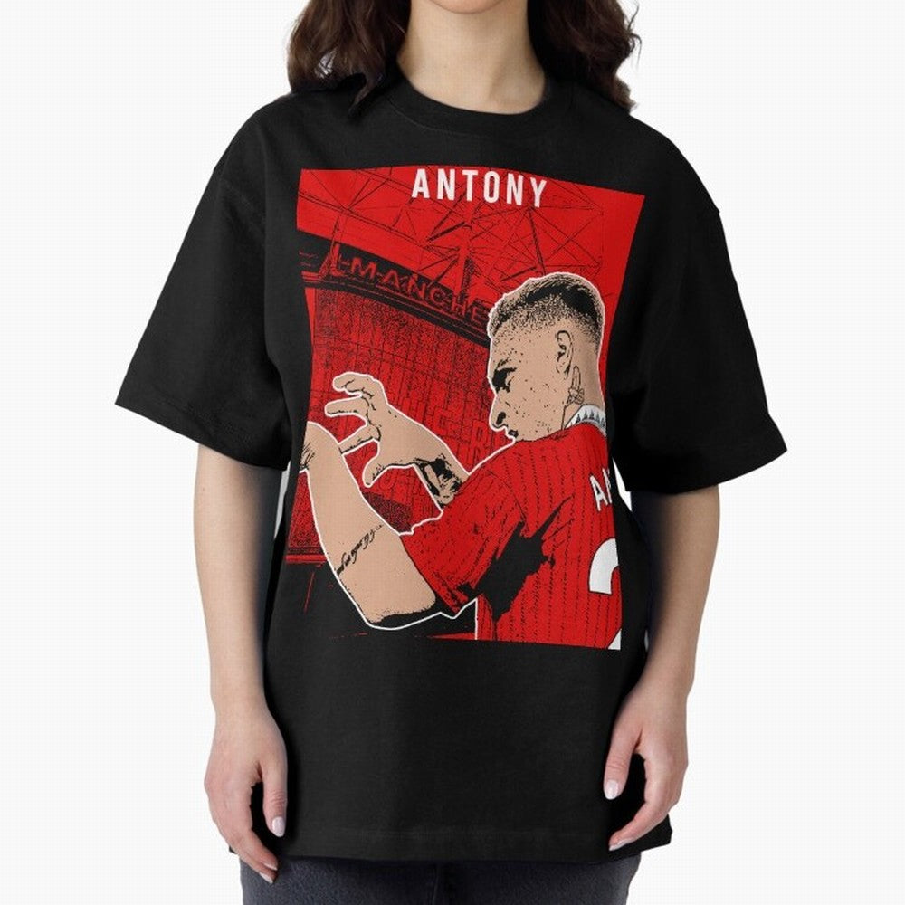 Antony Oversized T-Shirt Celebrate Every Goal in FIFA World Cup 2026 for Fans of Mbappe and Neymar and France, Bringing Tournament Hype, Historic Matchups, Family Viewing Parties and Global Sports Pride; Made for Collectors Who Enjoy Iconic