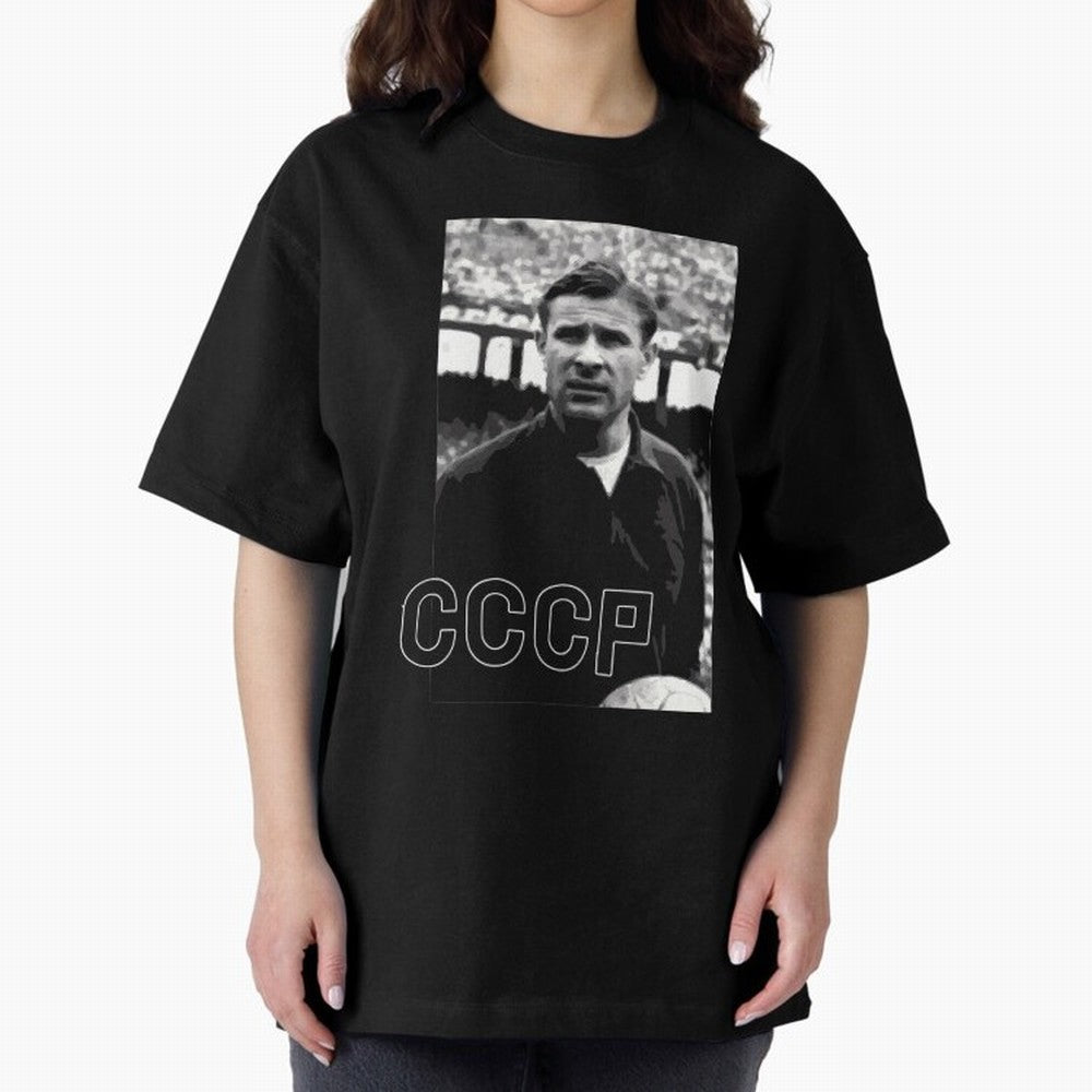Lev Yashin Football Legends1 Oversized T-Shirt Live for the Drama of FIFA World Cup 2026 Group Stage Capturing CR7, Argentina Energy, Football Festival Excitement, Trophy Ambitions, Country Rivalries and Star Player Buzz; Created for Match Day