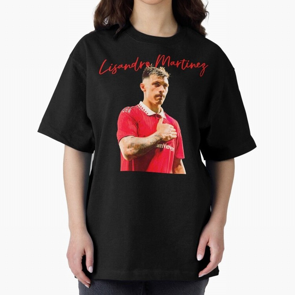 Lisandro Martinez Oversized T-Shirt Show Passion for the Stars of FIFA World Cup 2026 Spirit, Celebrating Argentina, Mbappe, Stadium Memories, Football Loyalty, International Chants and Championship Tradition; Ideal for Football Dads, Football