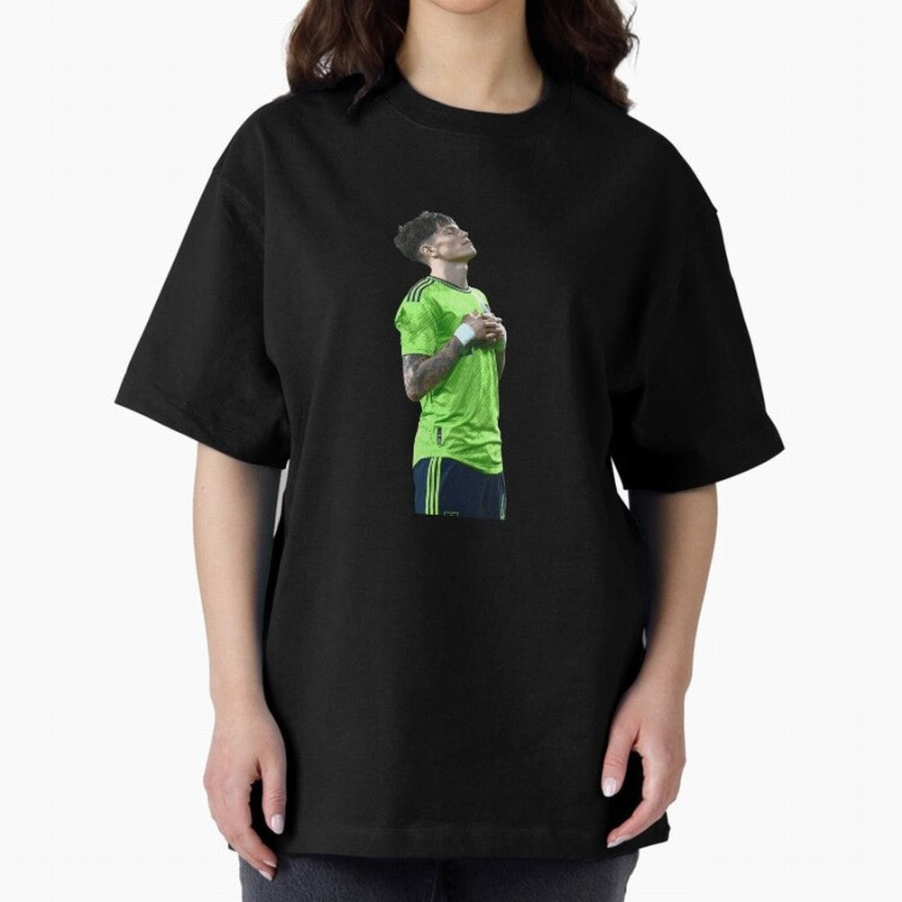 Alejandro Garnacho Oversized T-Shirt Stand Out with Spirit from Global Football Passion for FIFA World Cup 2026 USA Canada Mexico, Celebrating Mbappe, Netherlands, Tournament Hype, Historic Matchups, Family Viewing Parties and Global Sports Pride;