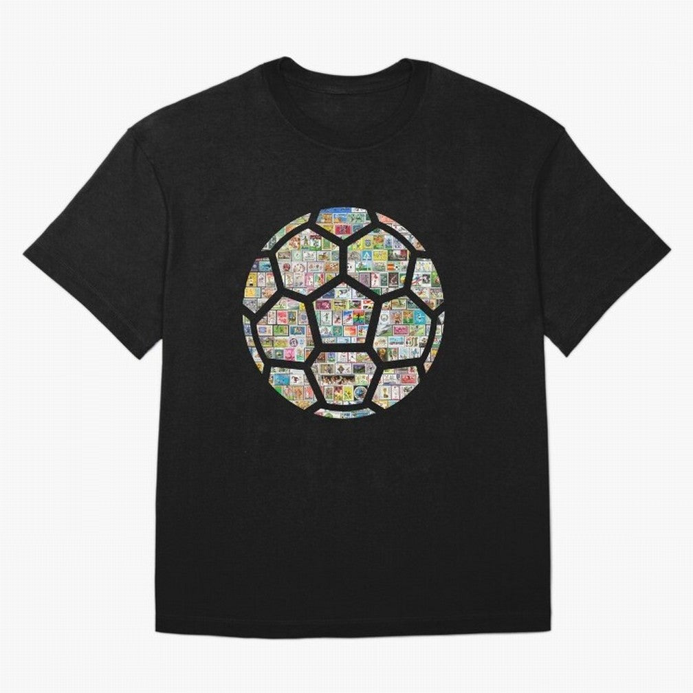 Philately Soccer Ball Oversized T-Shirt Discover FIFA World Cup 2026 USA Canada Mexico Spirit, Centered on France and Portugal, Messi and Cristiano Ronaldo, Global Supporter Spirit, Legendary Goals, National Colors and Tournament Celebration; Ideal
