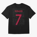 Christiano Ronaldo Portugal Away Jersey 2020 Oversized T-Shirt Celebrate the FIFA World Cup 2026 Group Stage Journey through CR7 Highlights, England and Germany Pride, Champion Mindset, Group Stage Buzz, Knockout Tension and Passionate Fan Culture;
