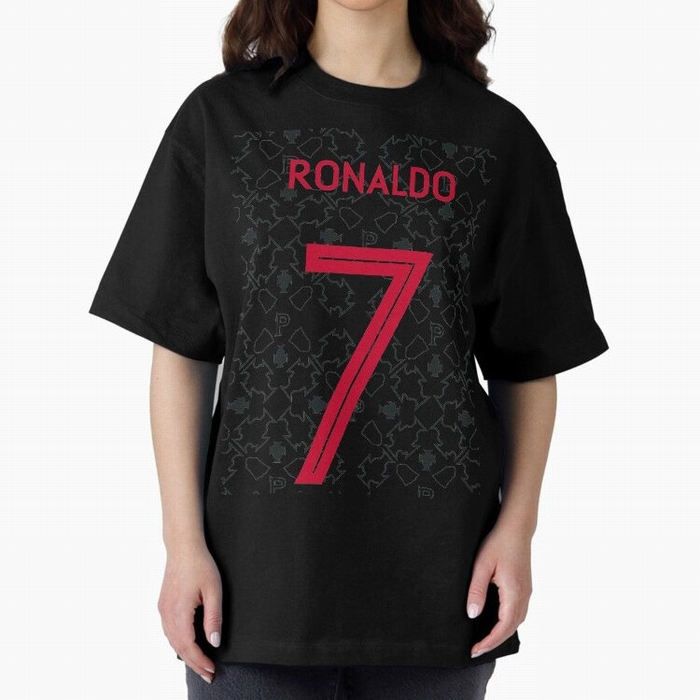 Christiano Ronaldo Portugal Away Jersey 2020 Oversized T-Shirt Celebrate the FIFA World Cup 2026 Group Stage Journey through CR7 Highlights, England and Germany Pride, Champion Mindset, Group Stage Buzz, Knockout Tension and Passionate Fan Culture;