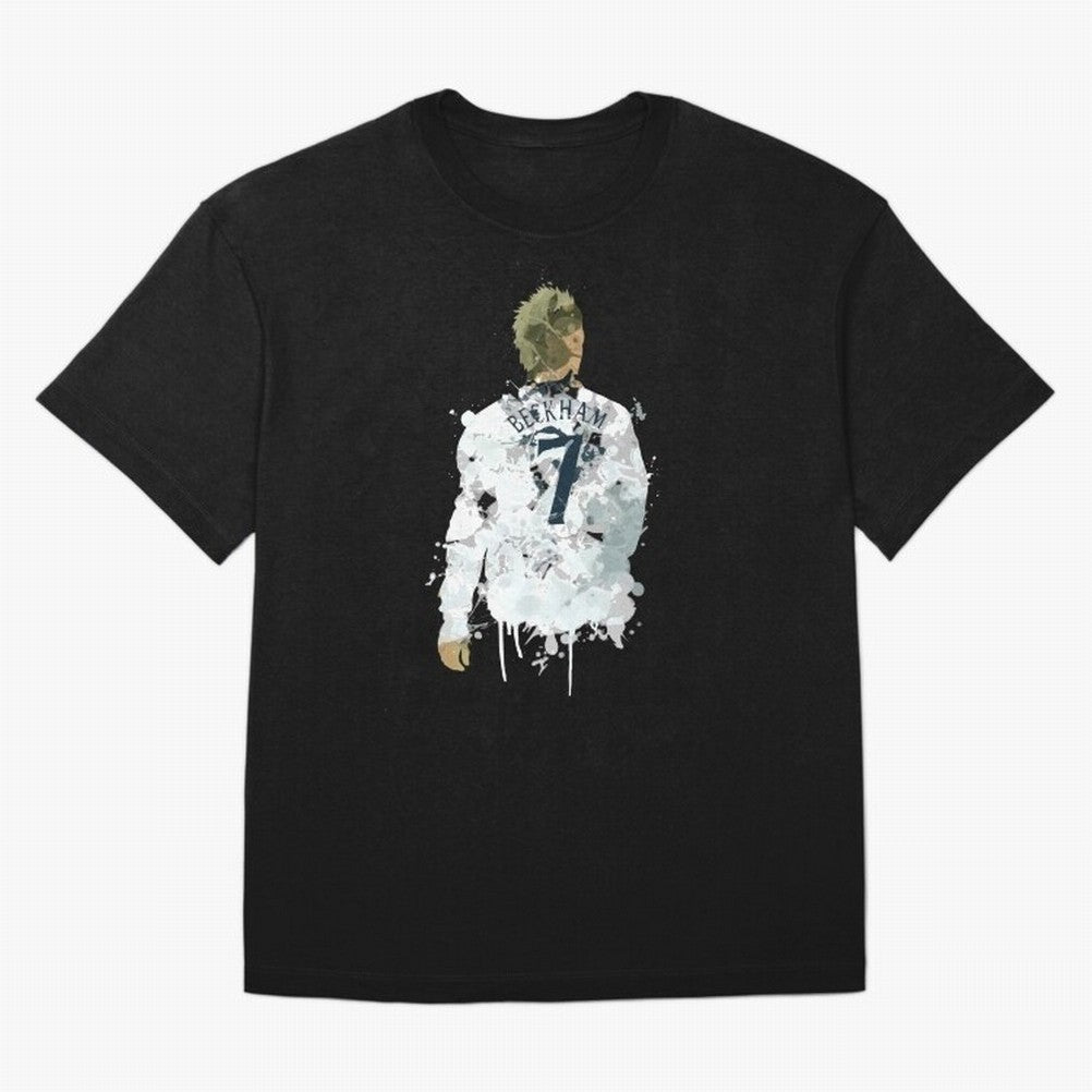 David Beckham England Captain Art Oversized T-Shirt Show Support during the FIFA World Cup 2026 Journey through Haaland Highlights, Argentina and Brazil Pride, Vintage Soccer Flavor, Modern Football Stars, National Flags and Final Night Emotion;