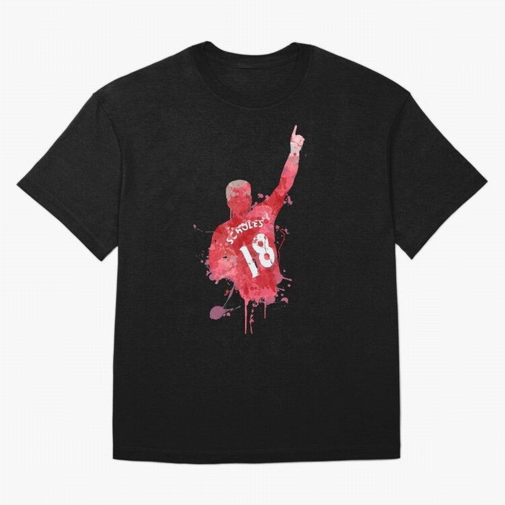 Paul Scholes Manchester United Legend Art Oversized T-Shirt Refresh Match Day Hype around FIFA World Cup 2026, CR7, Argentina and Brazil, Stadium Memories, Football Loyalty, International Chants and Championship Tradition; Built for Supporters