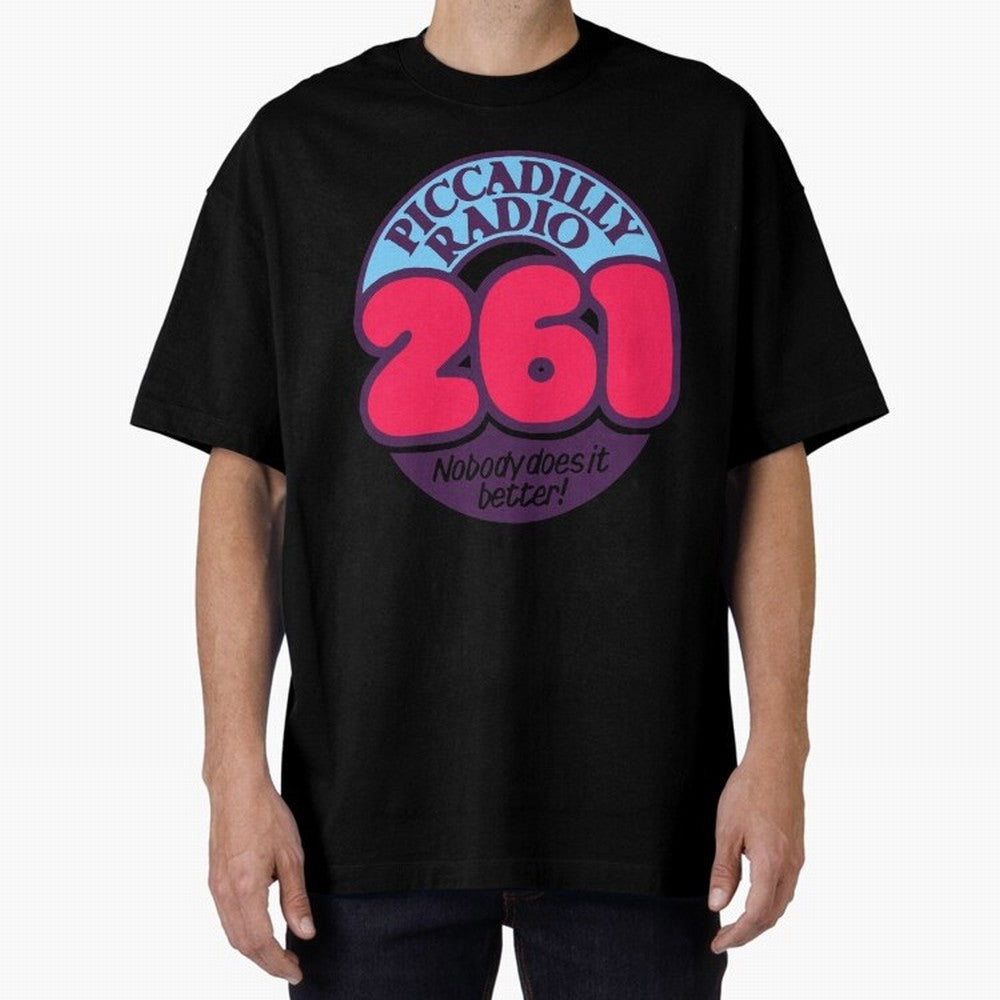 Piccadilly Radio Manchester Oversized T-Shirt Capture Stadium Memories from FIFA World Cup 2026 Group Stage Spirit, Inspired by Netherlands, Messi, Stadium Memories, Football Loyalty, International Chants and Championship Tradition; Perfect for