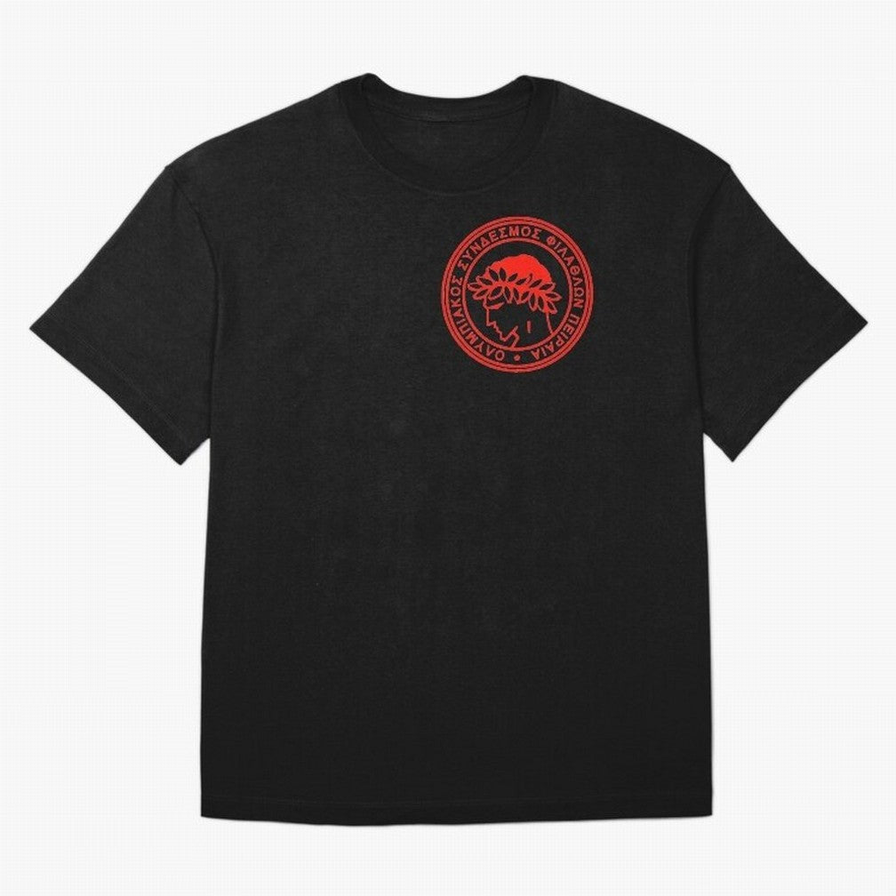 Olympiakos FC Oversized T-Shirt Bring Bold Fan Energy to Global Football Passion for FIFA World Cup 2026 Group Stage, Inspired by Messi, Neymar and Mbappe, Argentina and Brazil, Sports Nostalgia, International Competition, Famous Players and