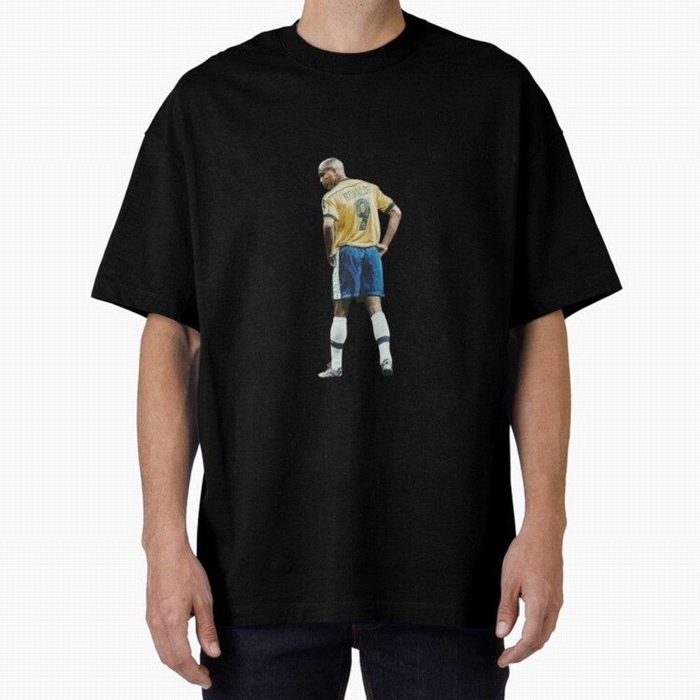 Brazilian Football Player from Milano Oversized T-Shirt Share the Excitement of FIFA World Cup 2026 for Fans of Messi, Neymar and Mbappe and Portugal, Bringing Goal Celebration Energy, Supporter Heritage, Football Icons and Worldwide Tournament