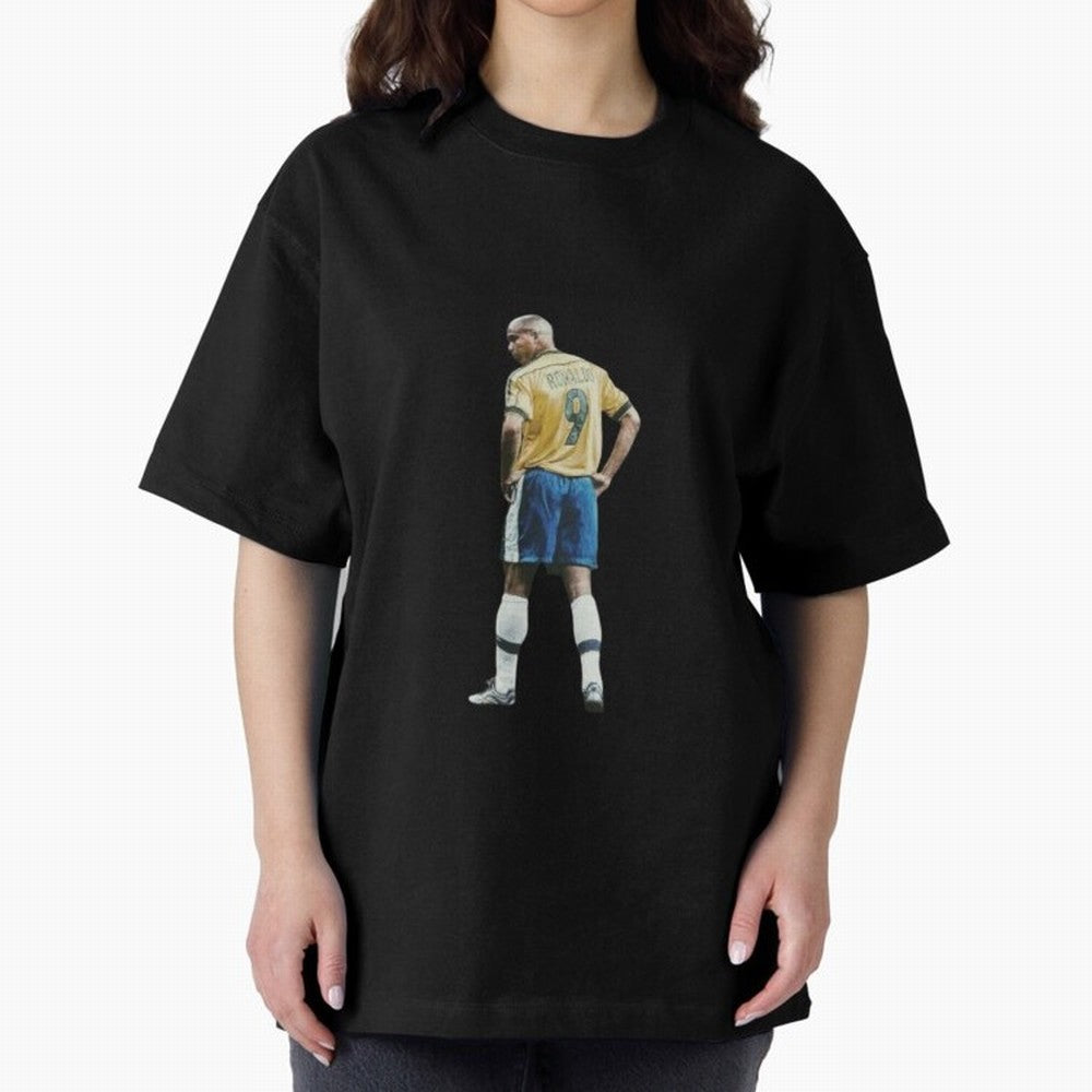 Brazilian Football Player from Milano Oversized T-Shirt Share the Excitement of FIFA World Cup 2026 for Fans of Messi, Neymar and Mbappe and Portugal, Bringing Goal Celebration Energy, Supporter Heritage, Football Icons and Worldwide Tournament