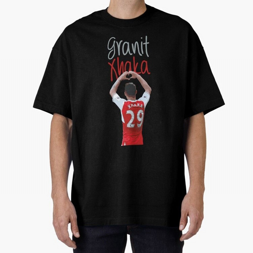 Granit Xhaka Oversized T-Shirt Live the Energy of the FIFA World Cup 2026 USA Canada Mexico Journey through Messi, Neymar and Mbappe Highlights, England, France and Netherlands Pride, Supporter Pride, Iconic Celebrations, Legendary Names and Global