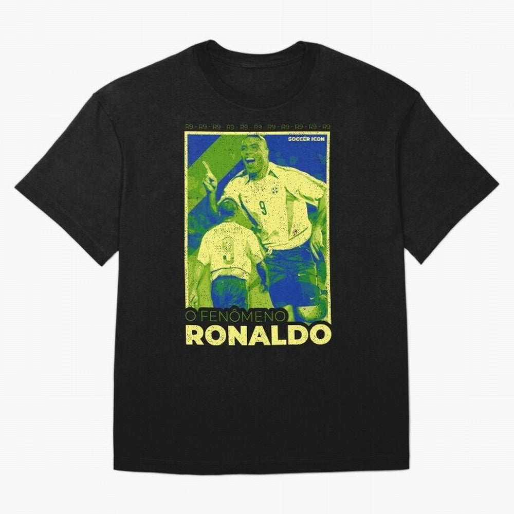 Ronaldo - Street Art - Soccer Icons Oversized T-Shirt Fuel Your Fan Pride for FIFA World Cup 2026 Spirit, Capturing Argentina and Brazil, CR7, Stadium Chants, National Pride, Trophy Dreams and Unforgettable Football Memories; Ideal for Passionate