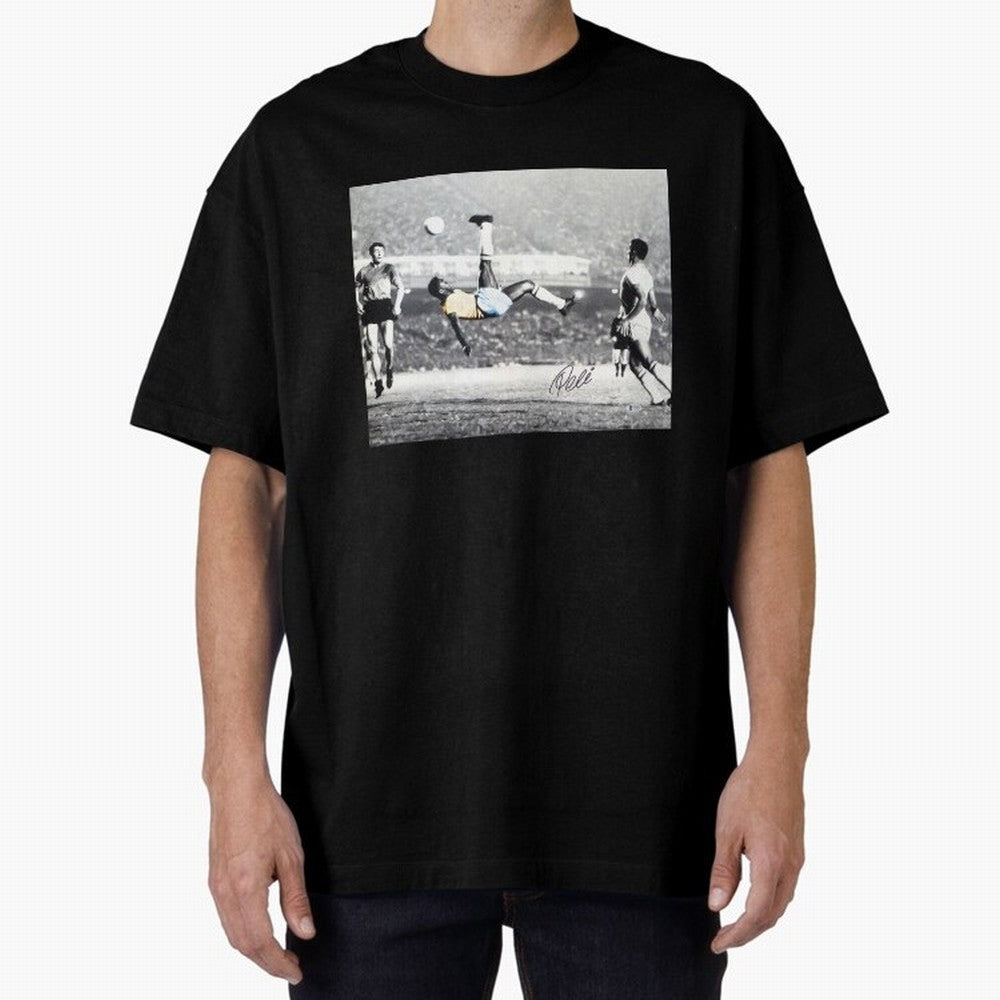 Classic Pele Bicycle Kick Legend1 Oversized T-Shirt Follow the Final Road of the FIFA World Cup 2026 Group Stage Journey through Neymar Highlights, Brazil Pride, Soccer Culture, Superstar Moments, National Team Dreams and Competitive Fire; Ideal