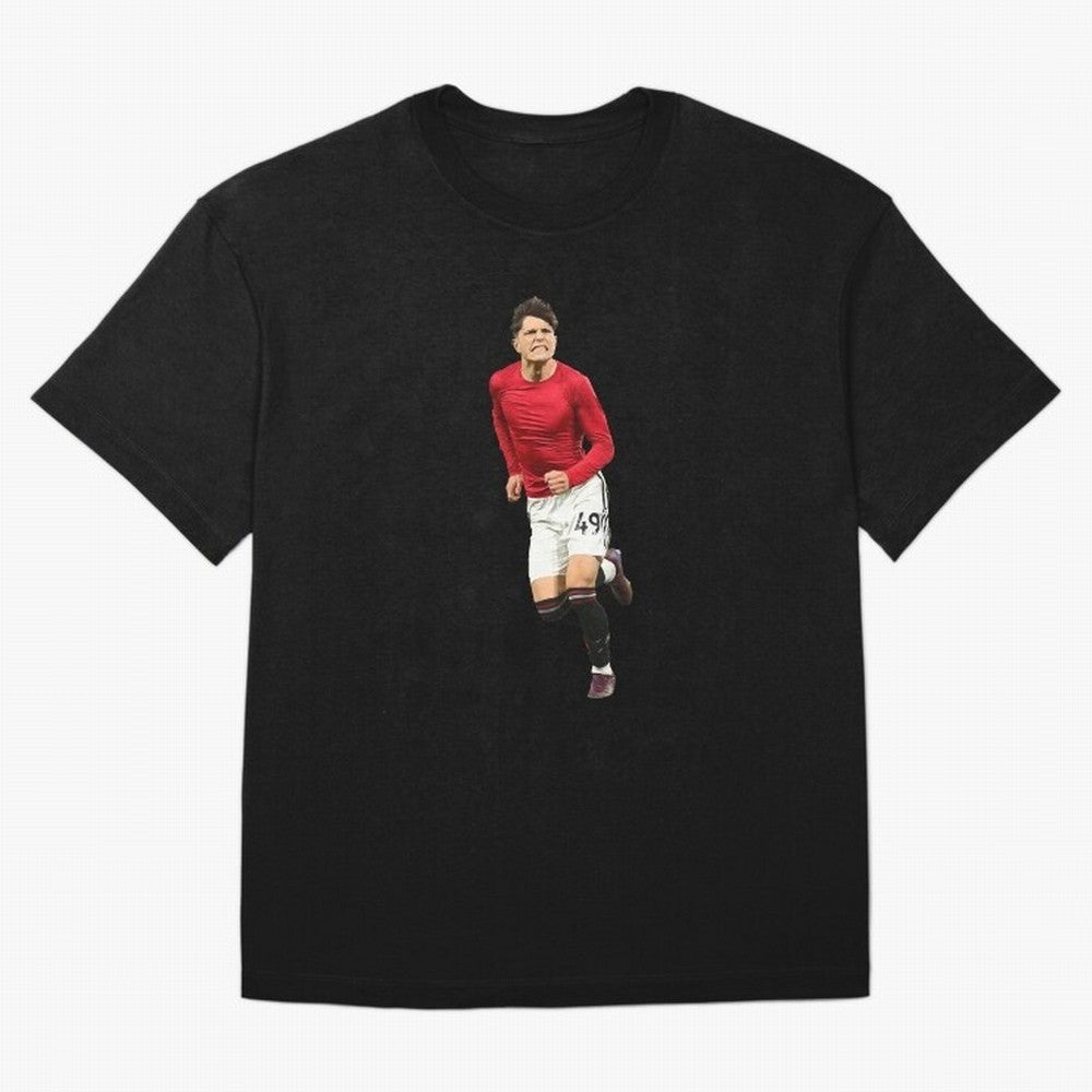 Alejandro Garnacho celebration Oversized T-Shirt Honor Match Day Hype around FIFA World Cup 2026 Group Stage, Haaland, France and Portugal, Fan Favorite Moments, National Team Passion, Big Match Drama and Soccer History; Ideal for Football Dads,