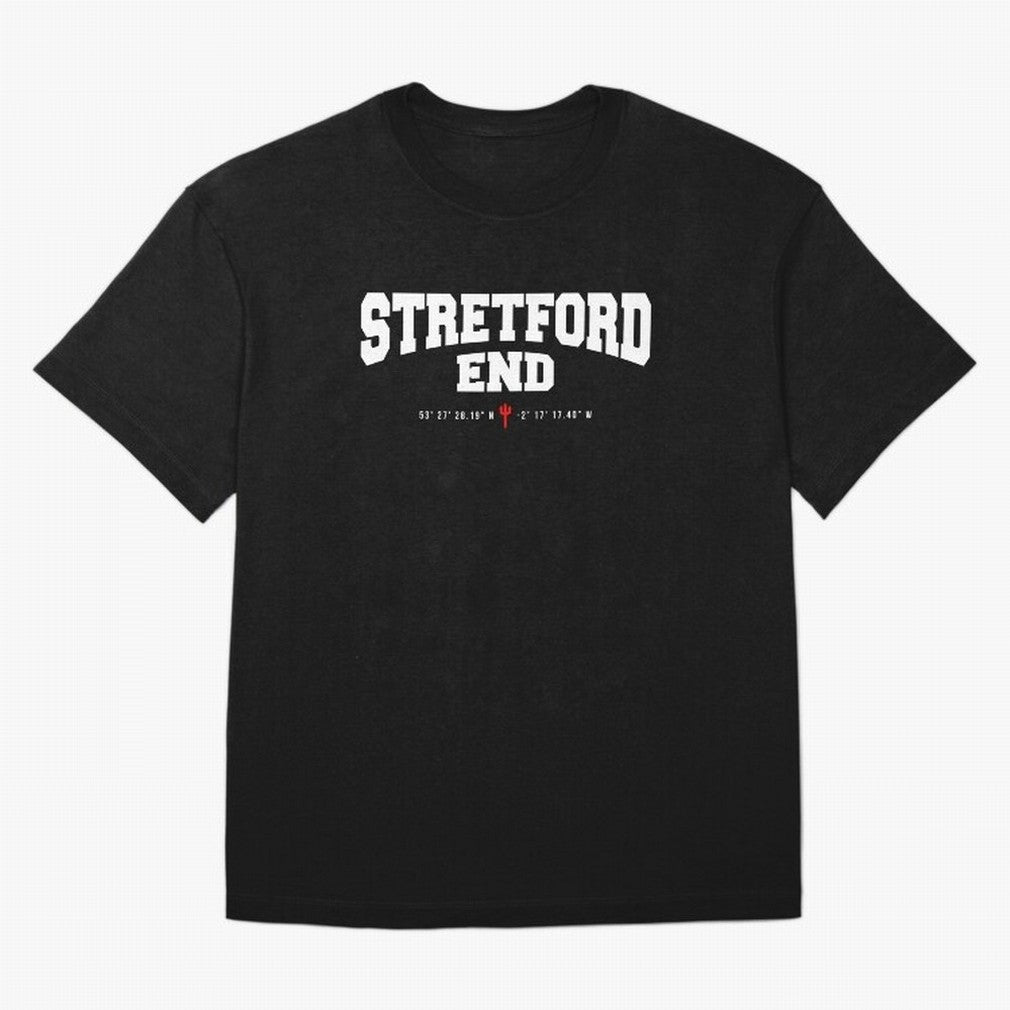 Stretford End - Manchester United Oversized T-Shirt Create FIFA World Cup 2026 for Fans of Neymar and Germany, Bringing Vintage Soccer Flavor, Modern Football Stars, National Flags and Final Night Emotion; Ideal for Football Dads, Football Moms,