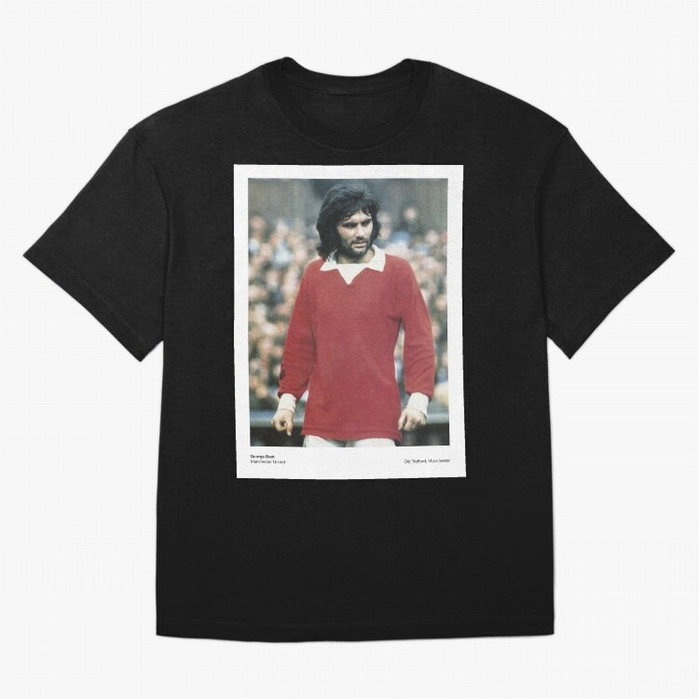George Best - Manchester United Oversized T-Shirt Show Championship Spirit for FIFA World Cup 2026 Spirit, Connected to Argentina and Brazil, Messi and Cristiano Ronaldo, Football Festival Excitement, Trophy Ambitions, Country Rivalries and Star