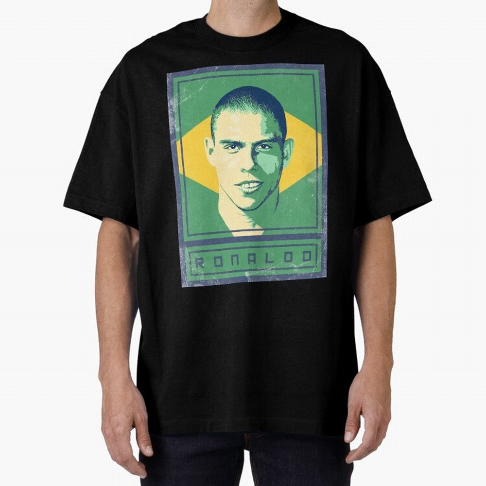 Ronaldo Brasil Oversized T-Shirt Show Your Love for FIFA World Cup 2026 Group Stage Spirit, Connected to Netherlands, Neymar, Haaland and Cristiano Ronaldo, Football Passion, Legendary Performances, Festival Vibes and Supporter Community; Perfect